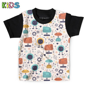 Kaos Anak Full-Print robot