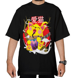 Kaos Oversize Kaos Kucing Pecinta Boba