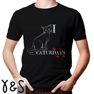 Kaos Cat tshirt/I Love Caturdays/gift from the cat/cat 