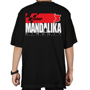 Kaos Oversize MotoGP Mandalika Circuit Impact  on Dark