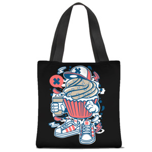 Tas Tote Fullprint cupcake