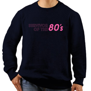 Jaket Sweater SURVIVOR OF THE 80's Pink