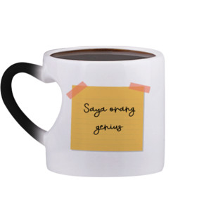 Mug Bunglon Saya orang genius