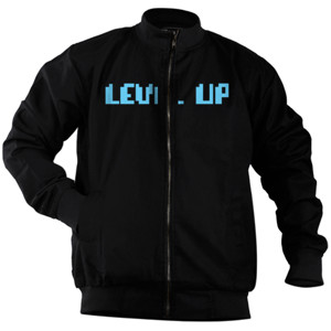 Jaket Bomber LEVEL UP Blue