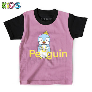 Kaos Anak Full-Print Penguin kreatif