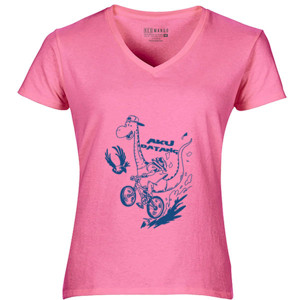 Kaos Jerapah lucu Naik sepeda