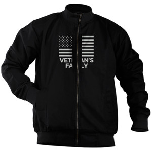 Jaket Bomber Veteran Family Silver