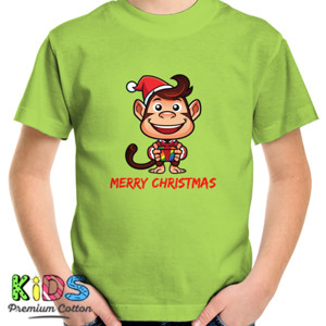 Kaos Merry Christmas - Monkey Version