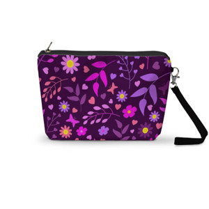 Pouch Trapesium violet garden