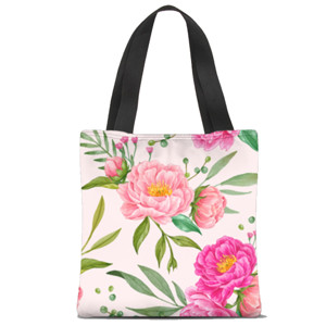 Tas Tote Fullprint Bunga