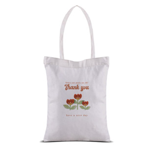 Tas Tote Red flower reduce your plastic use