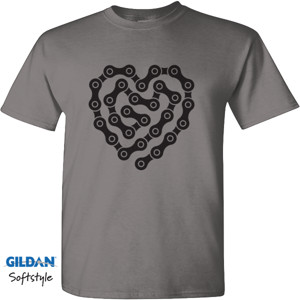 Kaos Ilustrasi love Rantai