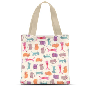 Tas Tote Fullprint cat
