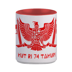 Mug HUT GARUDA RI 74
