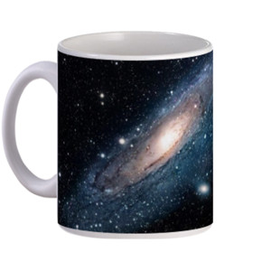 Mug Mug putih galaxy Milkyway 
