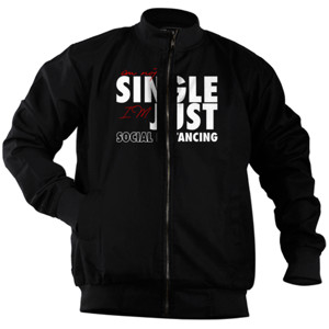 Jaket Bomber Kaos Social Distancing Single (CLSDN05) 