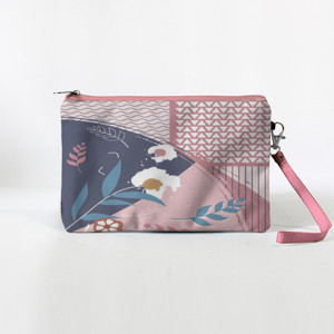 Dompet pouch persegi panjang s1 bunga 