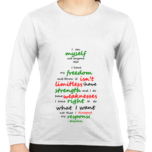 Kaos Myself free and responsible full color