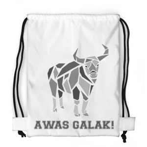 Tas Serut Fullprint Tas 2 Mood Banteng - Penyu (2 Sisi)