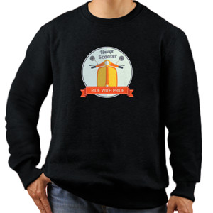 Jaket Sweater Vintage Scooter Ride With Pride