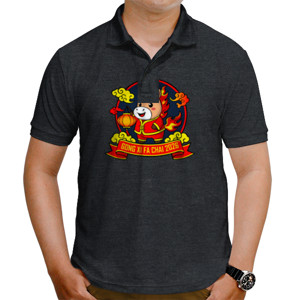 Kaos Polo Cute Fire Horse Lunar New Year