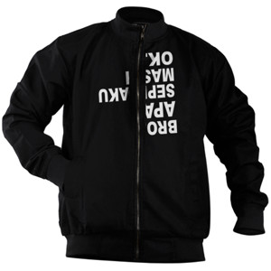 Jaket Bomber Kaos Pencinta Sepeda, Apa Sepedaku Ok?