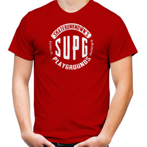 Kaos SUPG merah putih logo circle