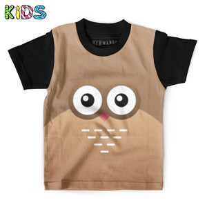 Kaos Anak Full-Print Burung hantu 