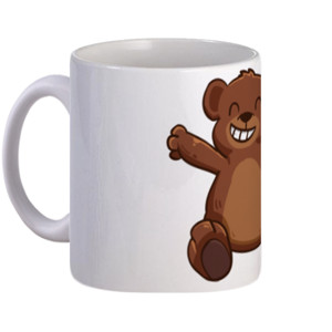 Mug a cute brown bear