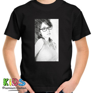 Kaos 3.front_Beauty_woman_sket_pencil_black_hery