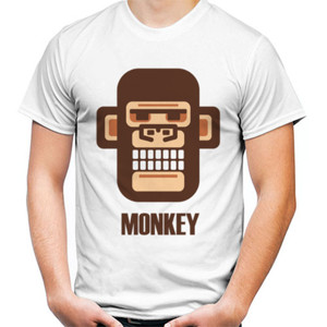 Kaos DISTRO BROWN MONKEY