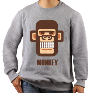 Jaket Sweater DISTRO BROWN MONKEY