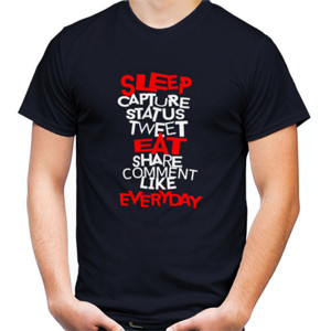 Kaos EAT SLEEP EVERYDAY