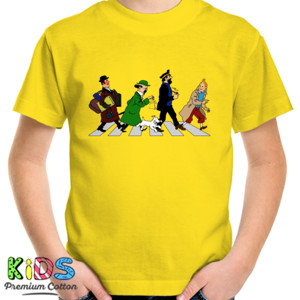 Kaos Tintin Abbey Road