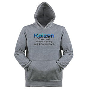 Jaket Hoodie Kaizen - Constant and Never Ending Improvement