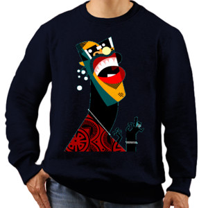 Jaket Sweater Kaos Cartoonize Art Stevie Wonder