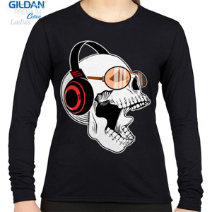 Kaos SKULL AND HEADPHONE