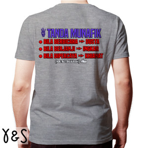 Kaos Tanda munafik ada 3