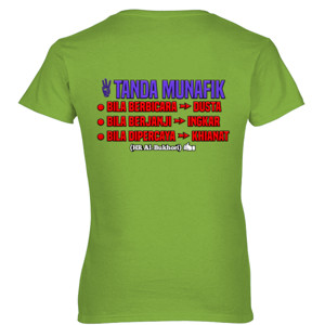 Kaos Tanda munafik ada 3