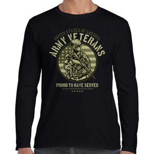 Kaos Kaos Army Veteran Lengan Panjang