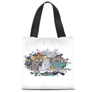 Tas Tote Fullprint tas gaul tubaba