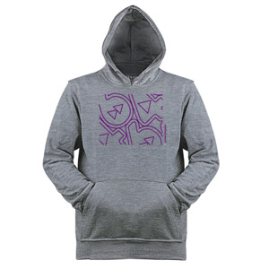 Jaket Hoodie Nogizaka 46H TV 2022 - Garis Ungu