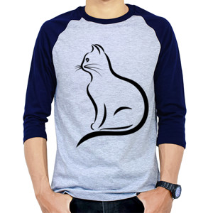 Kaos Raglan Kucing ku