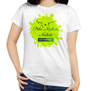 Kaos Kaos Wanita - Pola Makan Nabati