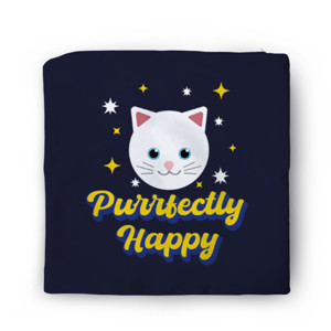 Sarung Bantal Purrfectly Happy Cat