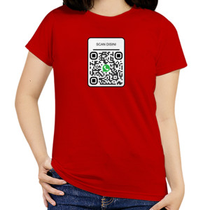 Kaos Kaos QR CODE (Maaf anda kena prank) Bisa custom