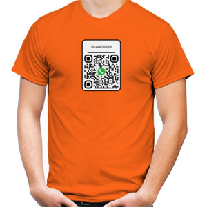 Kaos Kaos QR CODE (Maaf anda kena prank) Bisa custom