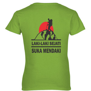 Kaos Pendaki Gunung Hobi Panjat Gunung Design Belakang