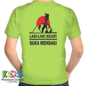 Kaos Pendaki Gunung Hobi Panjat Gunung Design Belakang