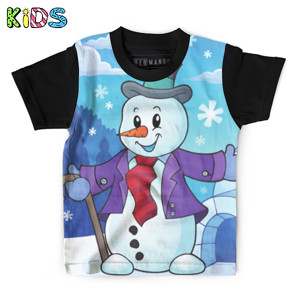 Kaos Anak Full-Print snow doll 2